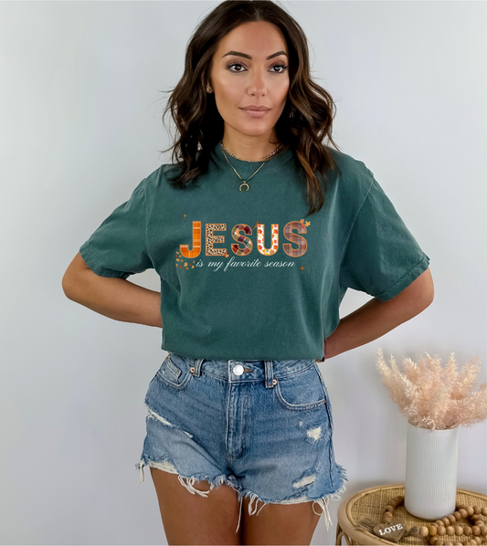 Jesus Is My Favorite Season Comfort Colors Women's T-shirt