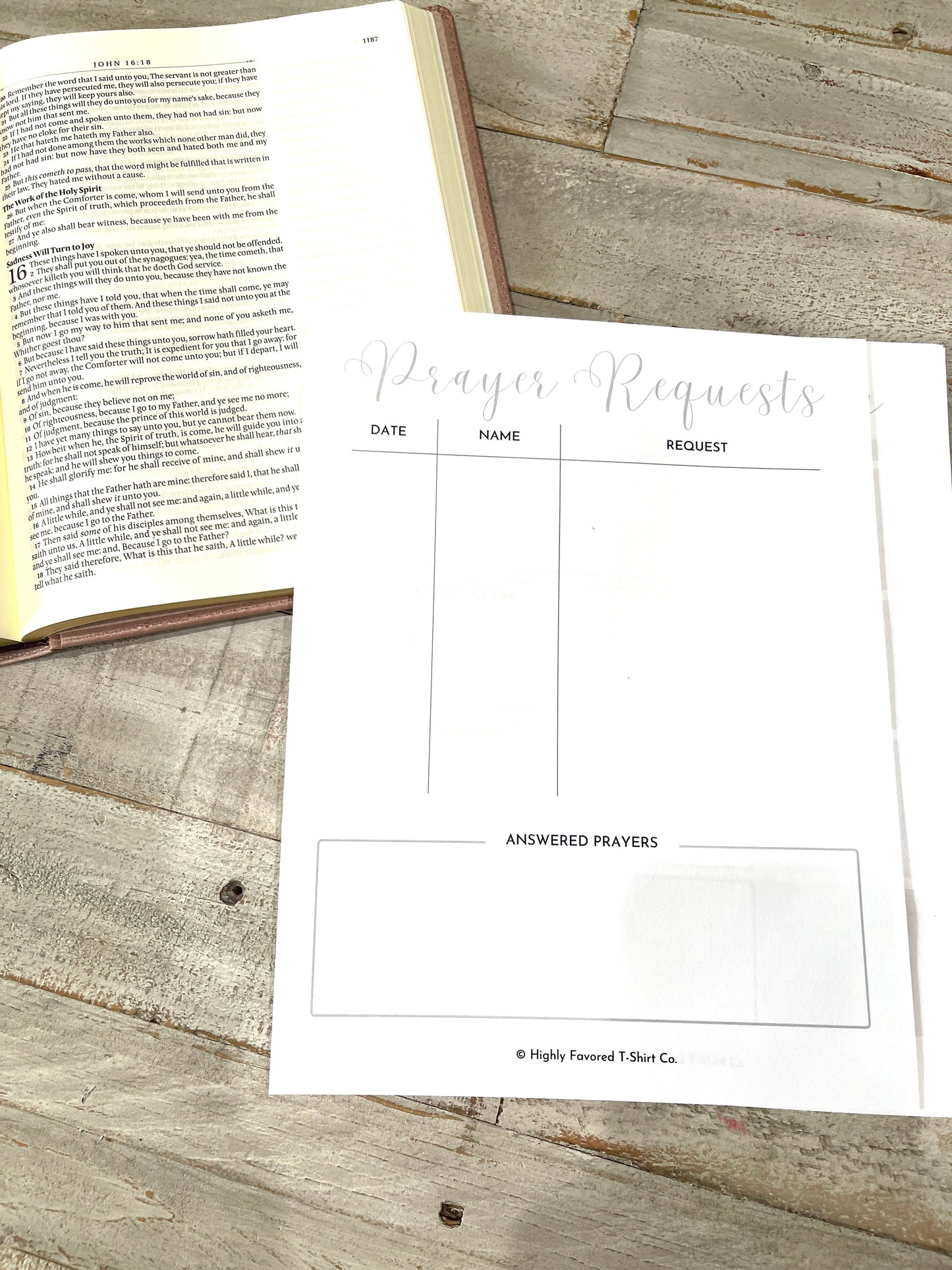 Prayer Journal Digital Download Printable