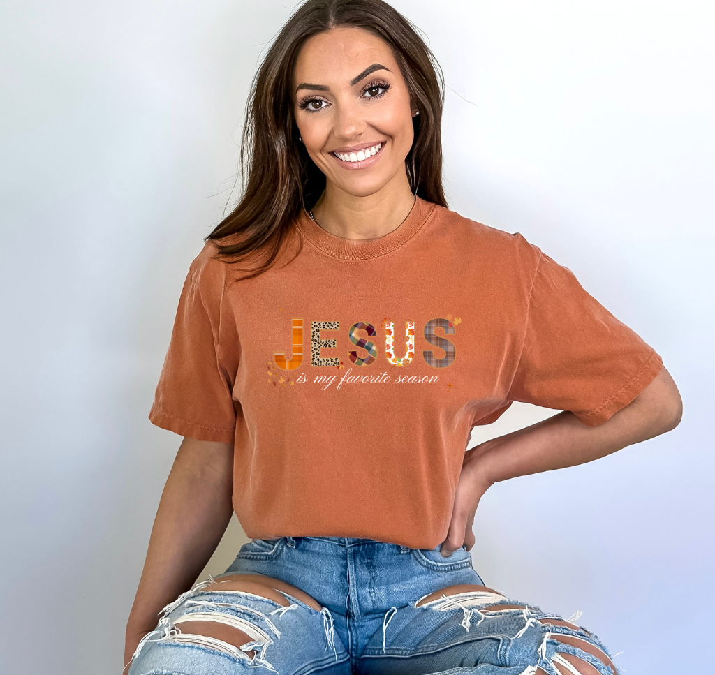 Jesus Is My Favorite Season Comfort Colors Women's T-shirt