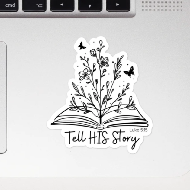 Tell His Story Sticker