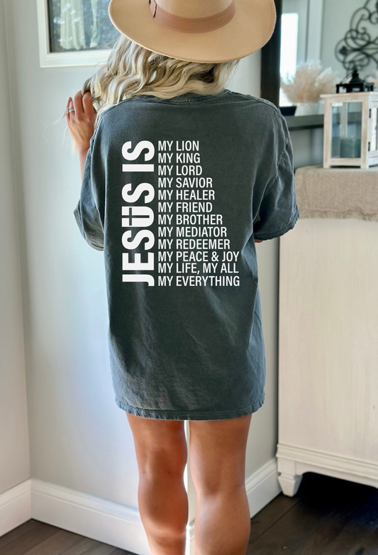 Jesus Is My Everything Women's Christian T-Shirt | Comfort Colors Faith Tee