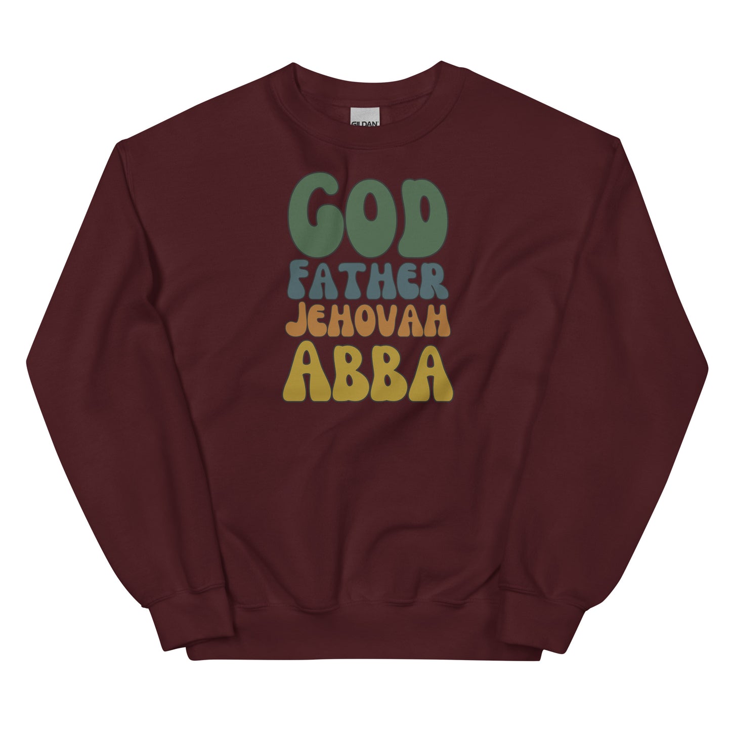 God Father Jehovah Abba | Gilden Crewneck Sweater