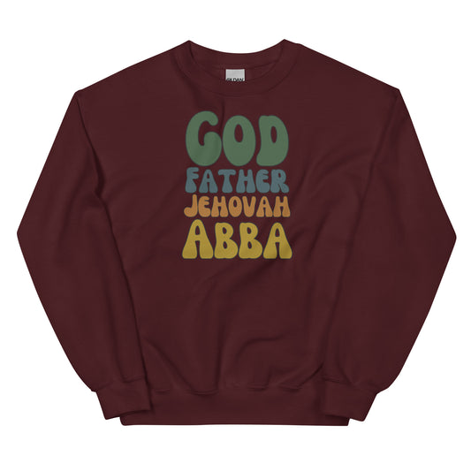 God Father Jehovah Abba | Gilden Crewneck Sweater