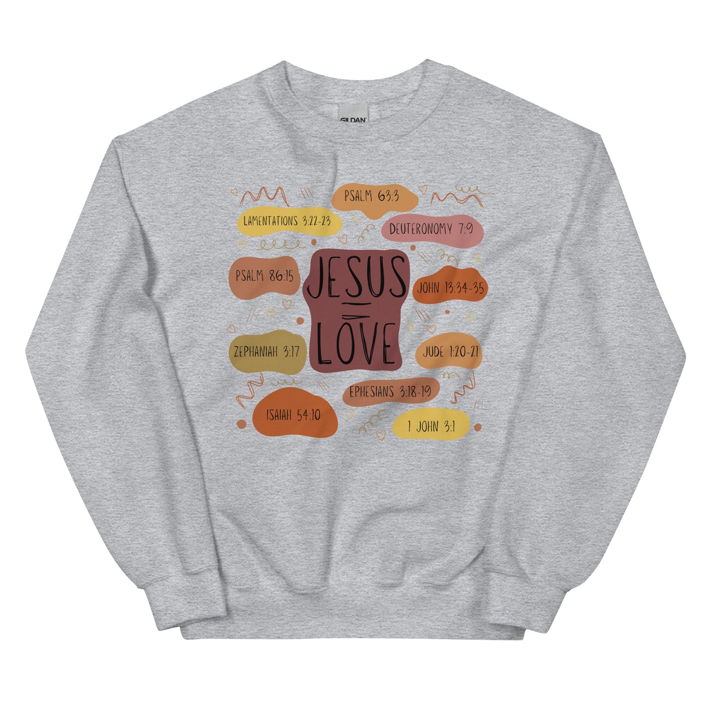 Jesus = Love | Gilden Crewneck Sweater