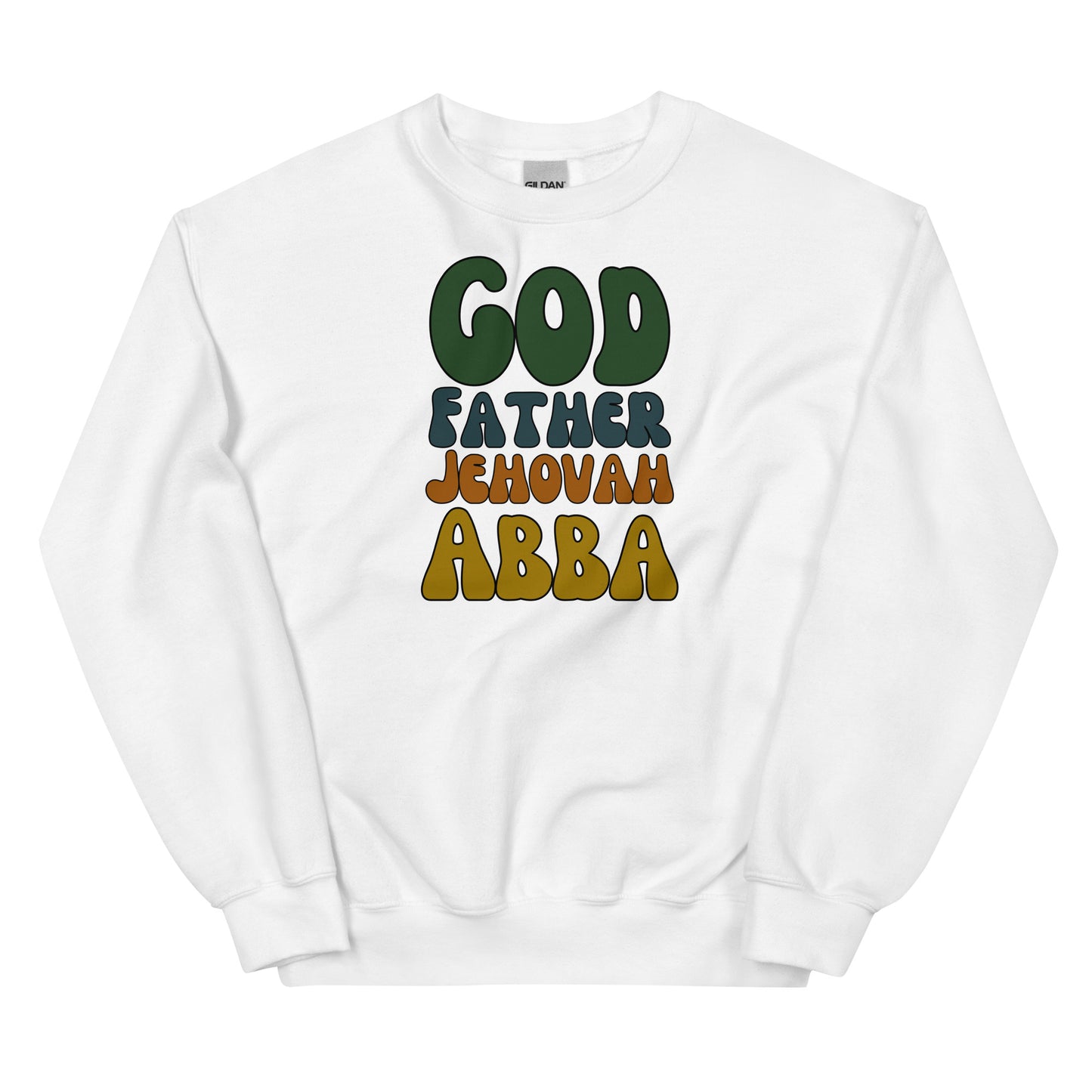 God Father Jehovah Abba | Gilden Crewneck Sweater