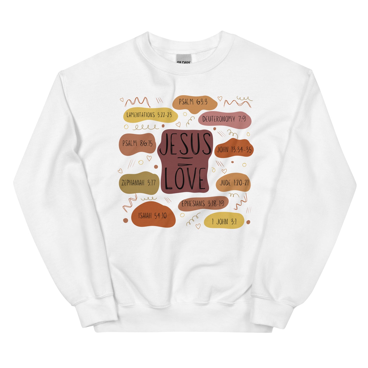 Jesus = Love | Gilden Crewneck Sweater