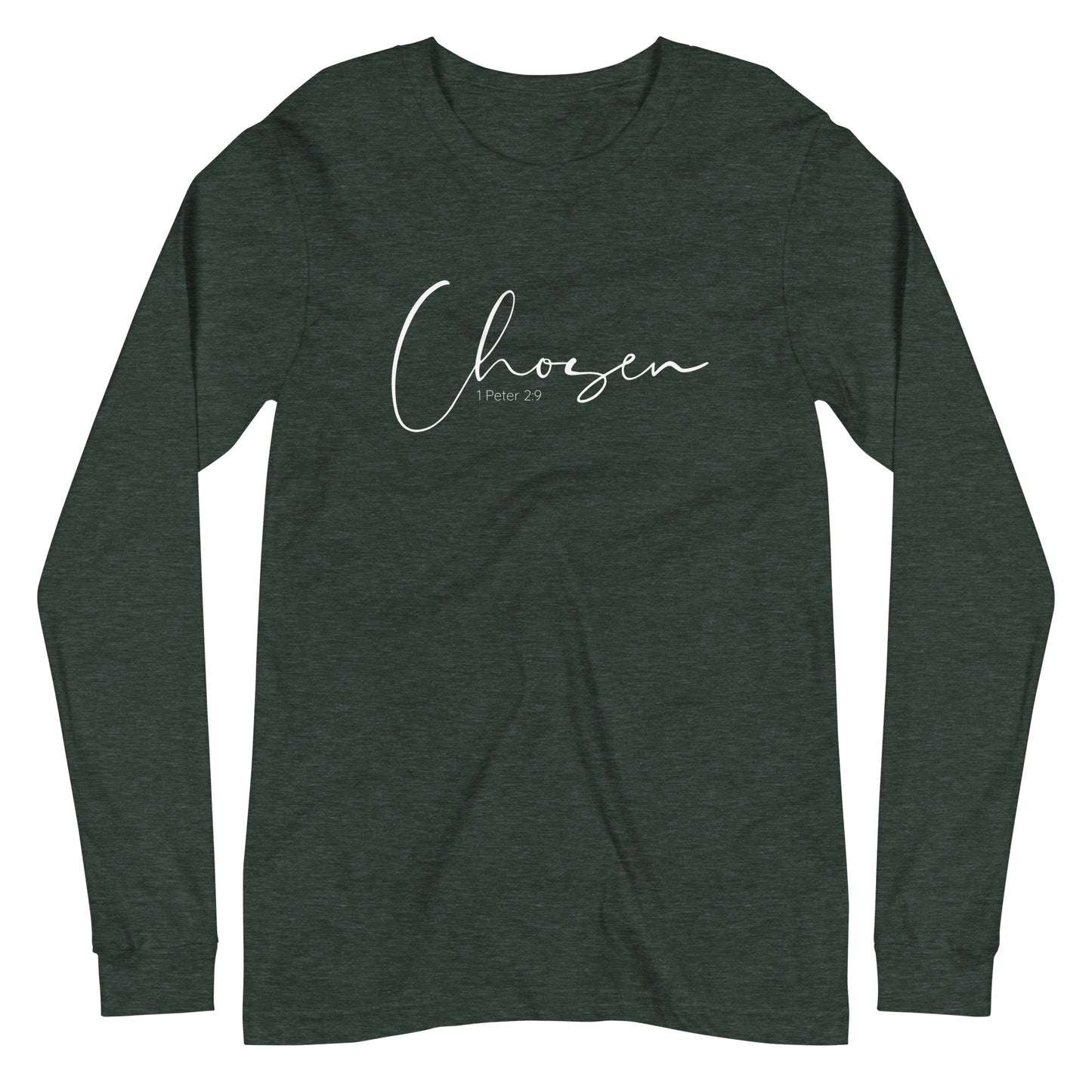 Unisex Long Sleeve Tee Chosen Christian Women's T-Shirt