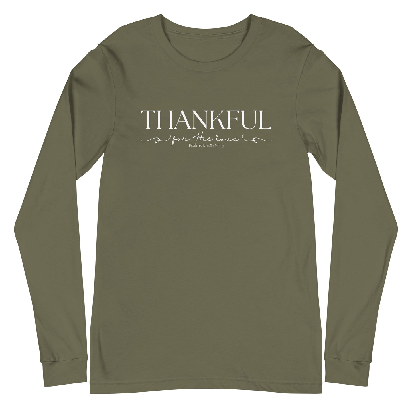 Thankful For His Love | Long Sleeve B+C