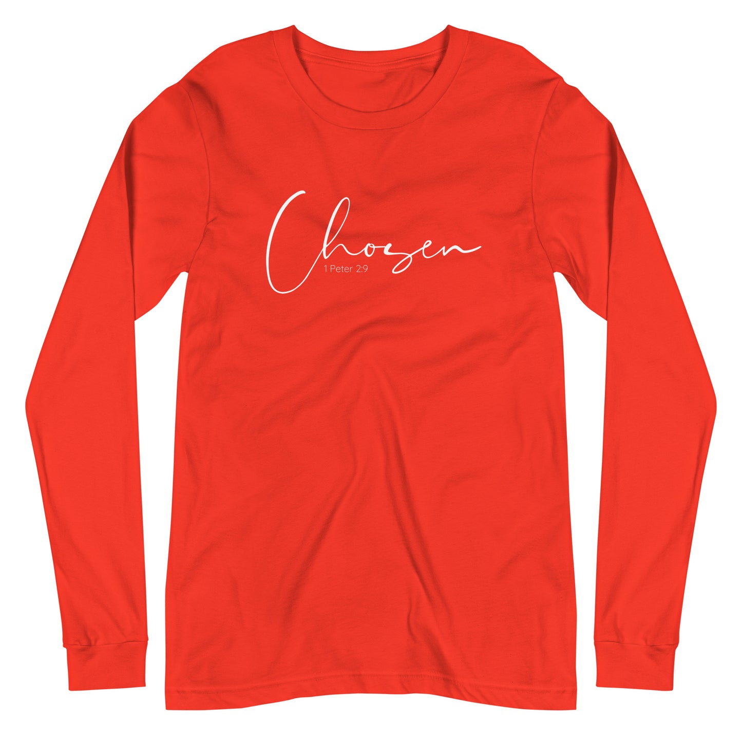 Unisex Long Sleeve Tee Chosen Christian Women's T-Shirt