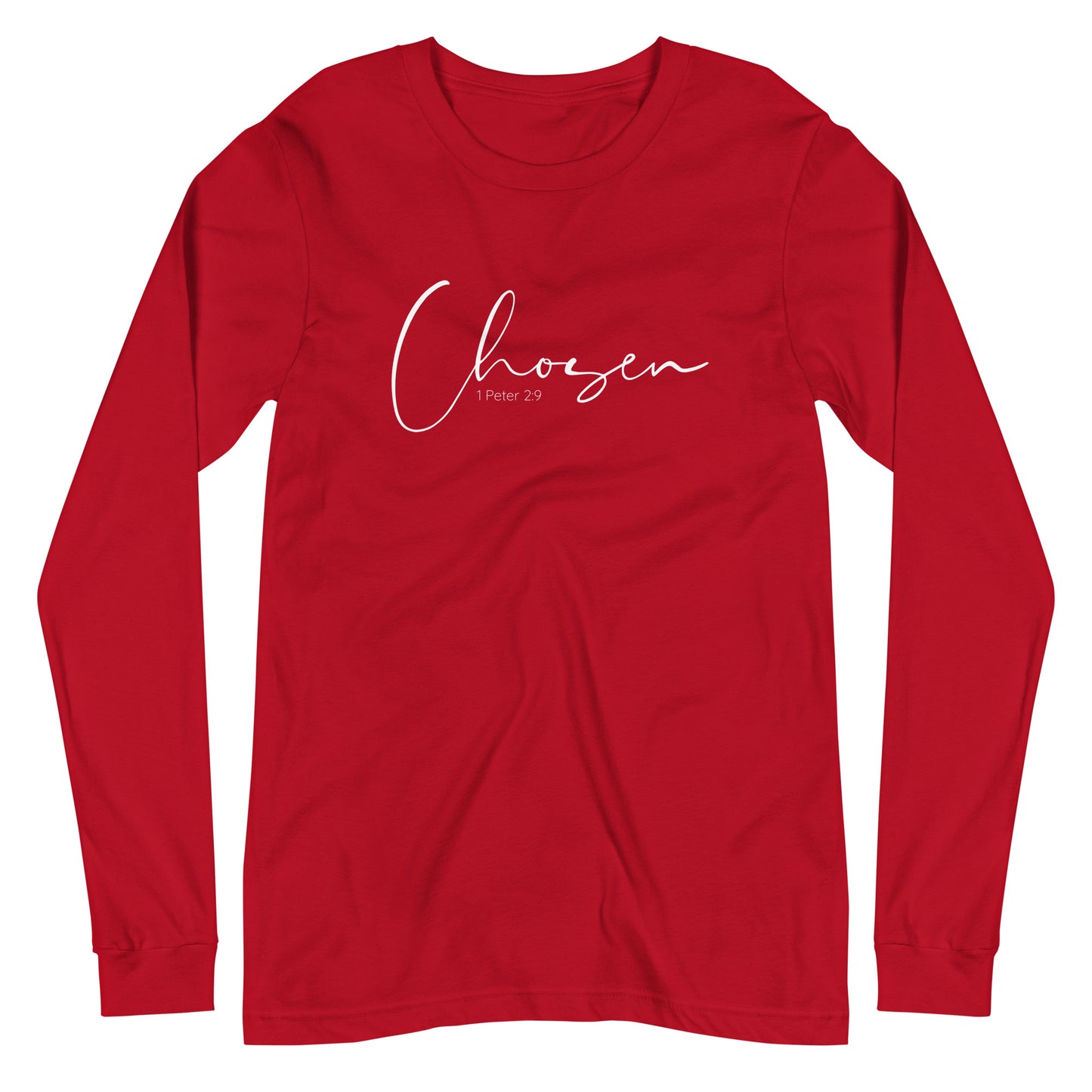 Unisex Long Sleeve Tee Chosen Christian Women's T-Shirt