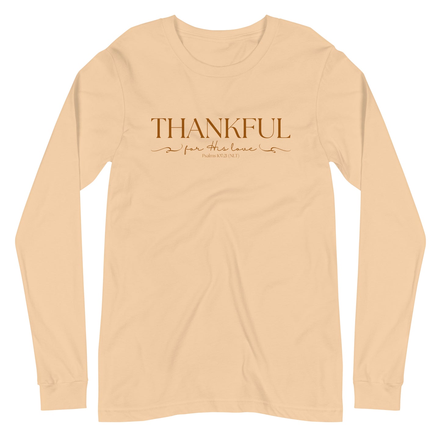 Thankful For His Love | Long Sleeve B+C