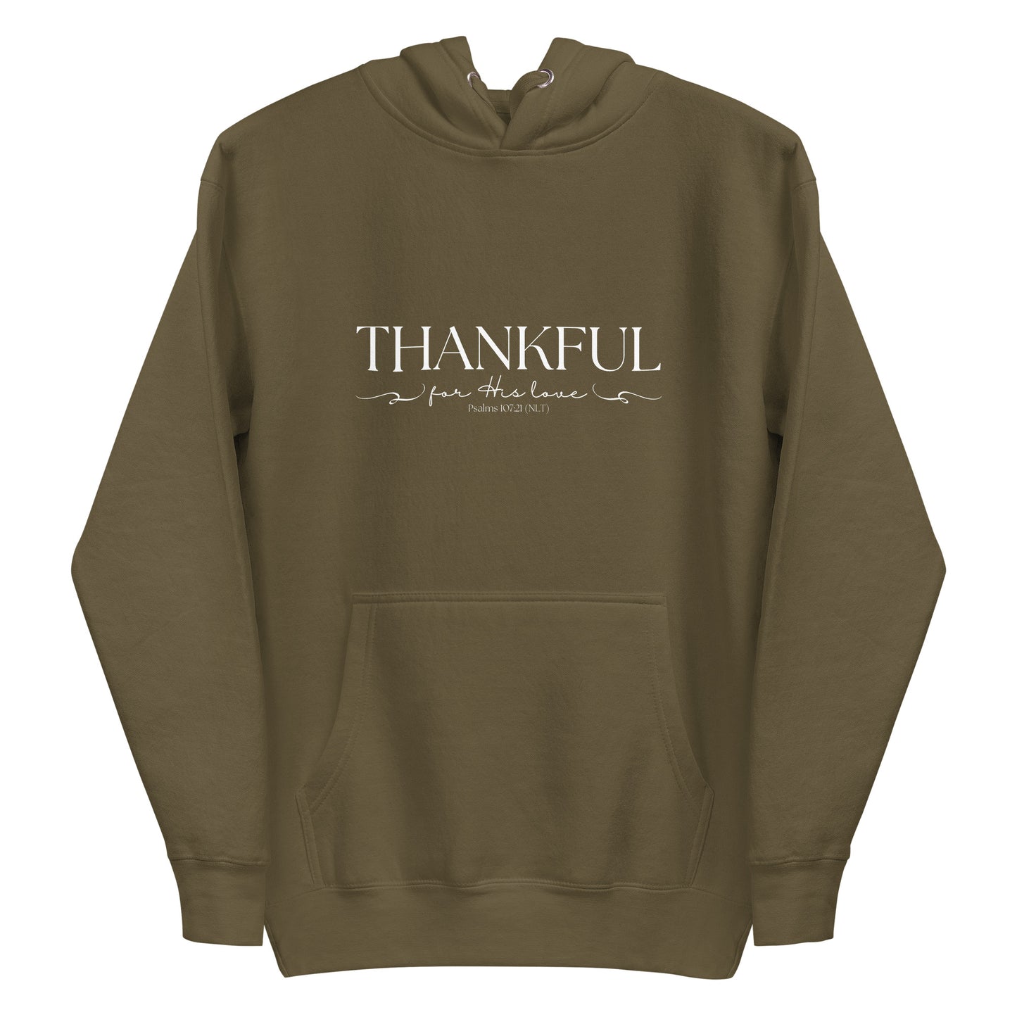 Thankful For His Love Women's Christian Hoodie