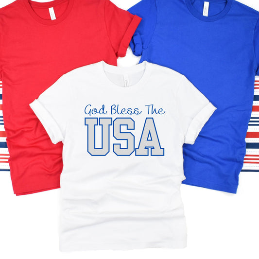 God Bless The USA Christian Women's T-shirt