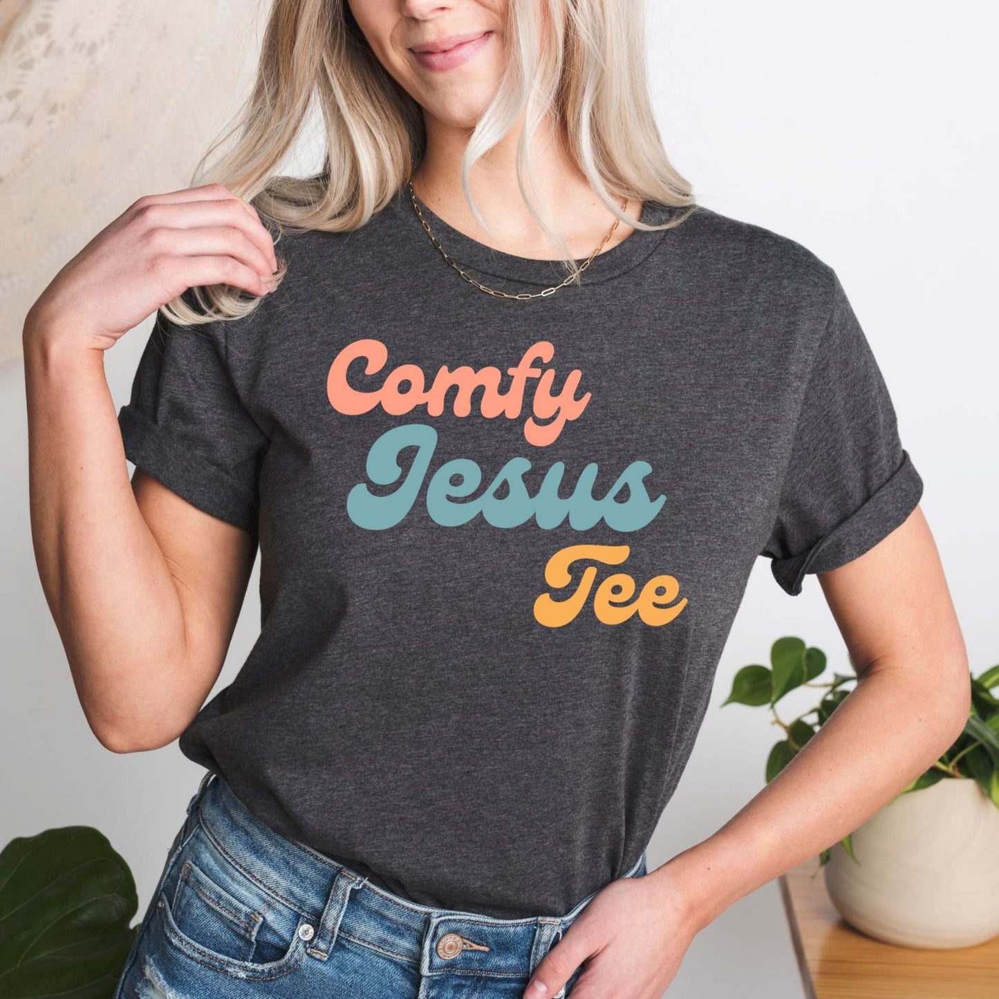 Comfy Jesus Tee Christian Women's T-Shirt