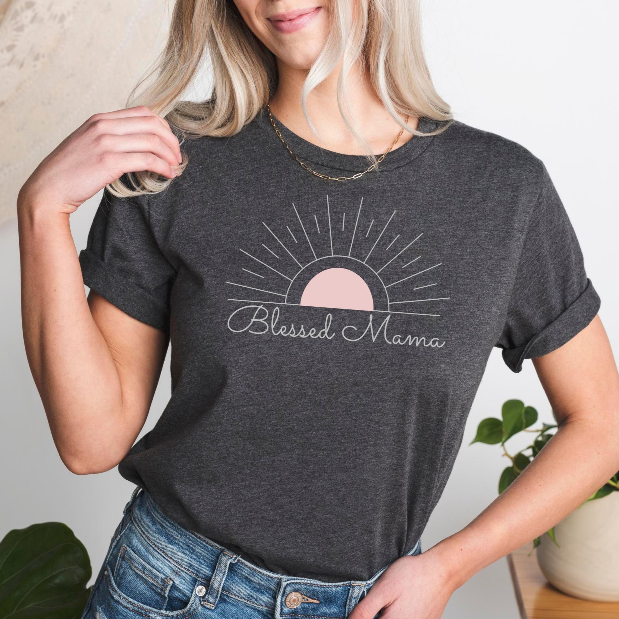 Blessed Mama Christian Women' T-Shirt