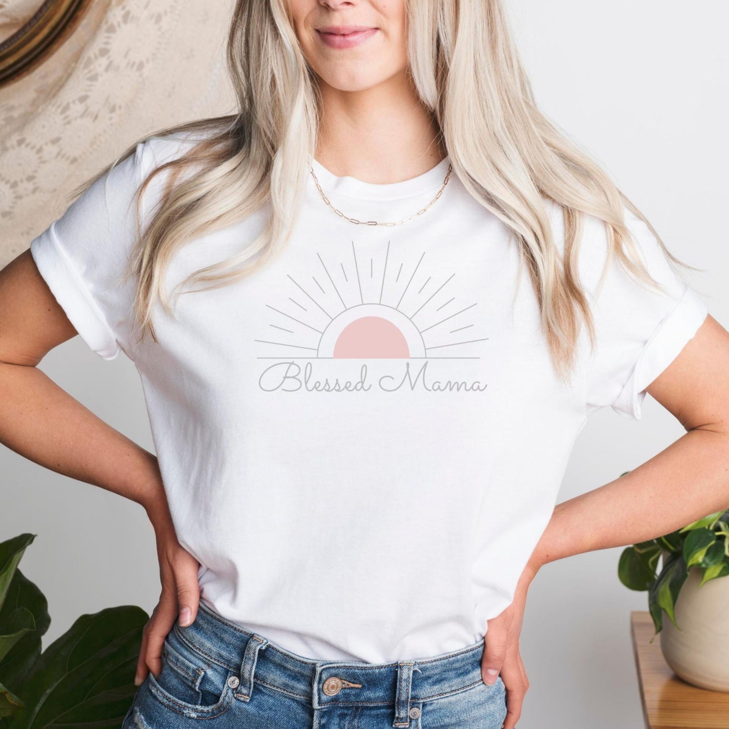 Blessed Mama Christian Women' T-Shirt