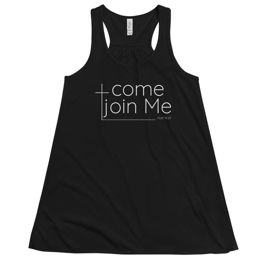 Come Join Me Christian Women's Flowy Racerback Tank