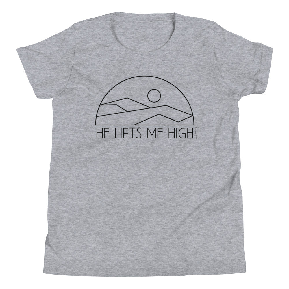 He Lifts Me High Kid's T-Shirt