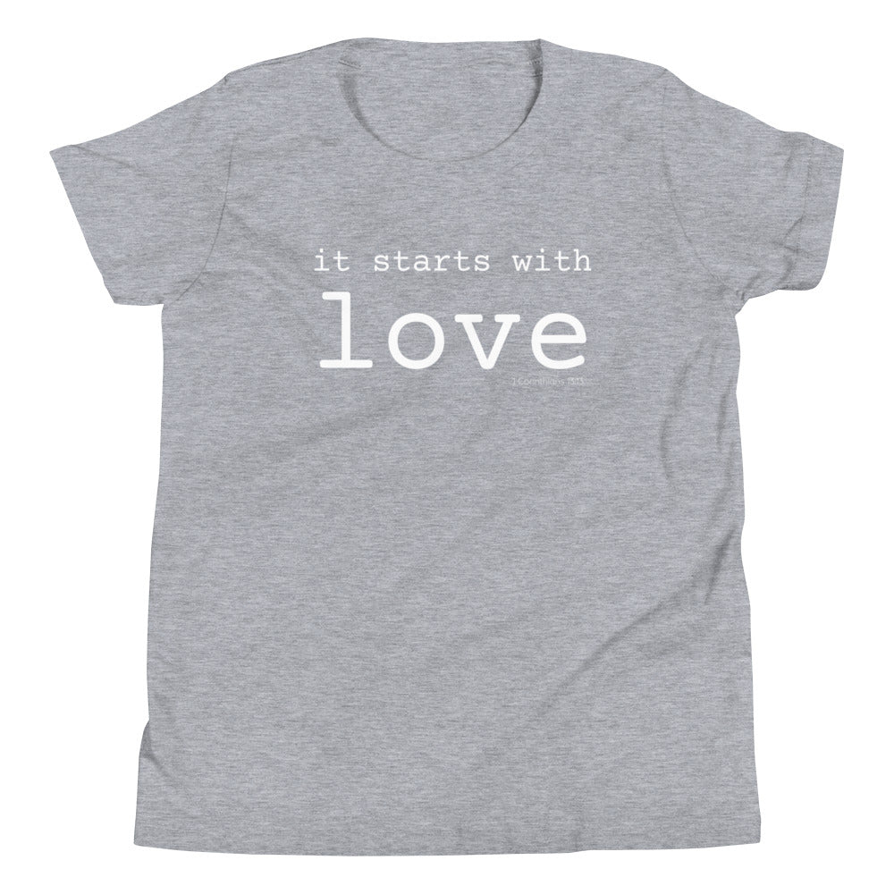 It Starts With Love Kid's T-Shirt