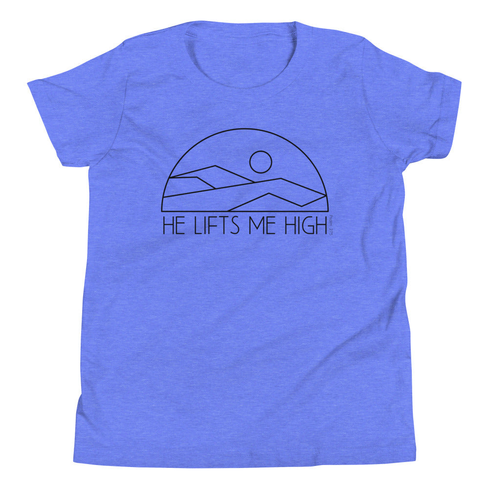 He Lifts Me High Kid's T-Shirt