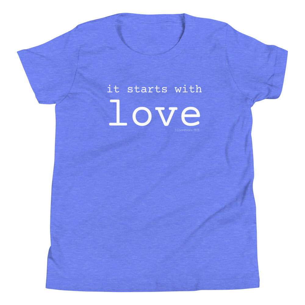 It Starts With Love Kid's T-Shirt