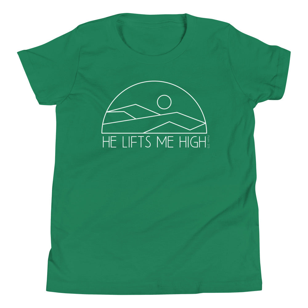 He Lifts Me High Kid's T-Shirt