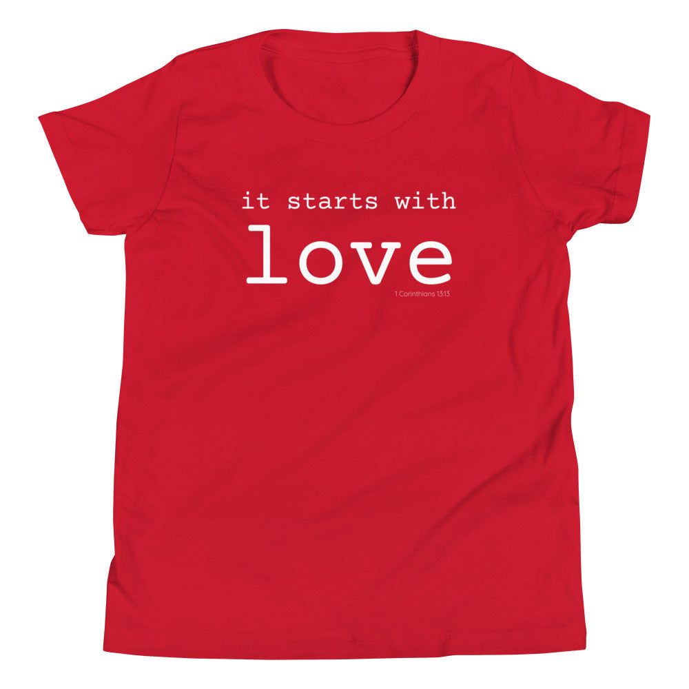 It Starts With Love Kid's T-Shirt