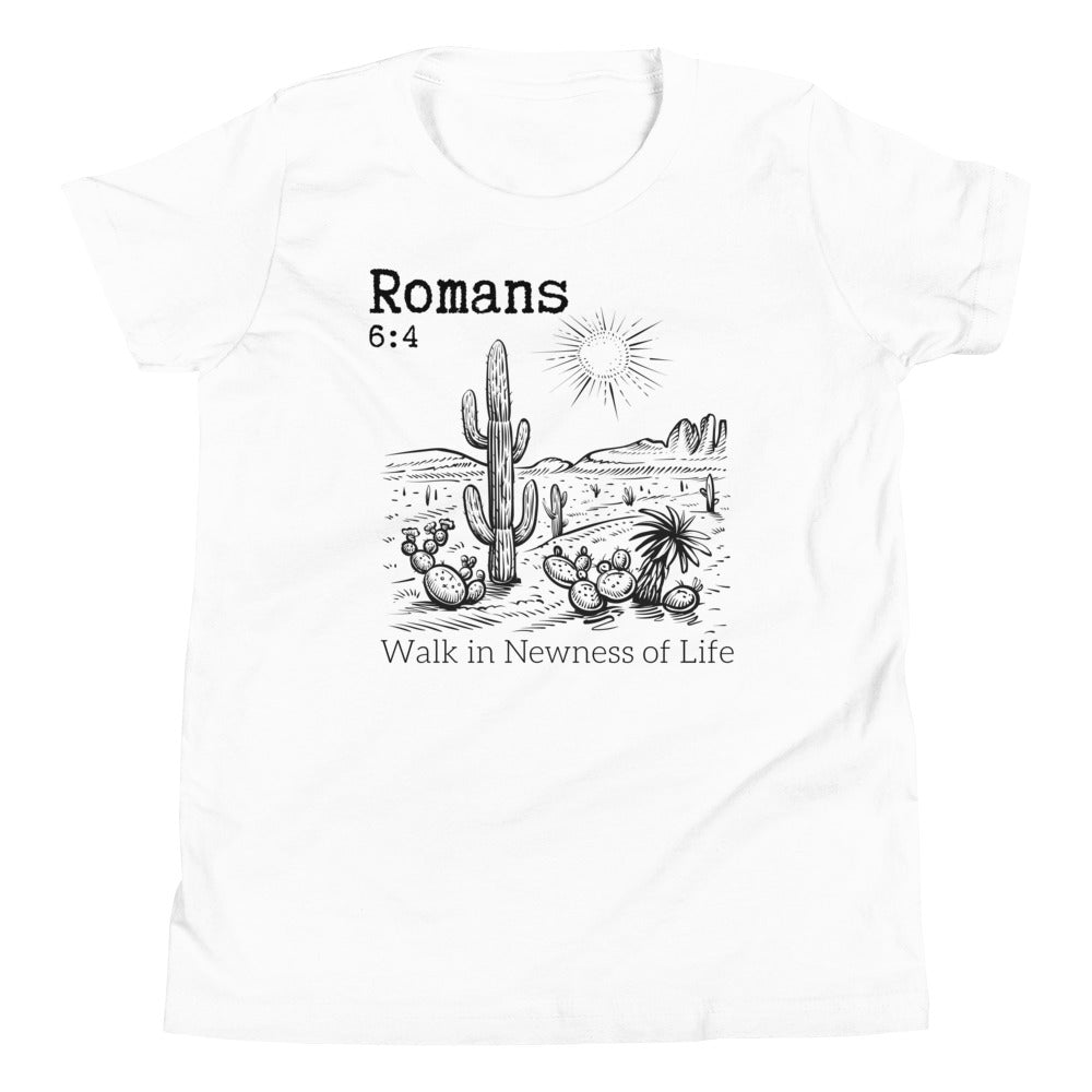 Walk In Newness of Life Kid's T-shirt {Romans 6:4}