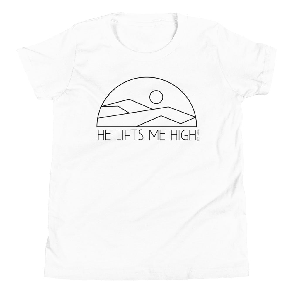 He Lifts Me High Kid's T-Shirt